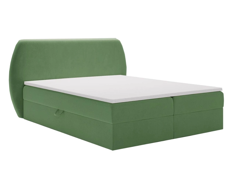 Boxspringbett mit Bettkasten 120x200 Bogota Grün