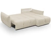 Ecksofa L-Form mit Schlaffunktion und Bettkasten Bene Beige