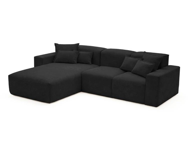 Ecksofa L-Form Links Moderne Ecksofa Leni Schwarz