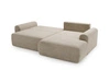 Ecksofa L-Form mit Schlaffunktion und Bettkasten Savana Rechts Beige