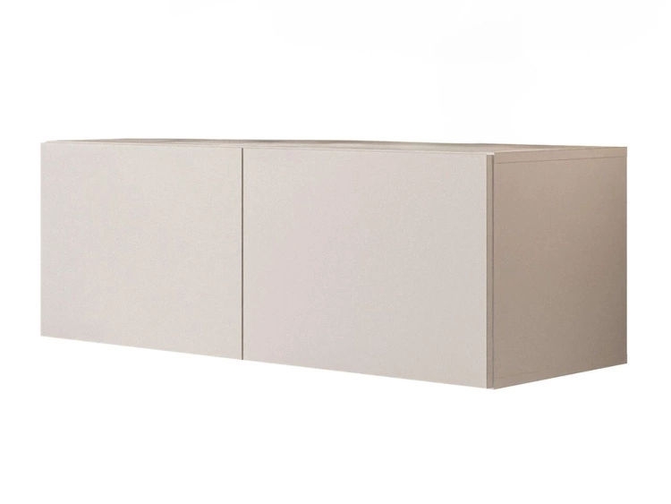 TV-Lowboard mit Türen und LED-Beleuchtung 100 cm Nodoo Kaschmir