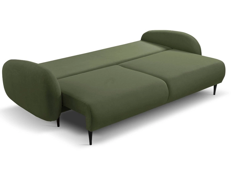 Schlafsofa mit Bettfunktion und Bettkasten Alta Grün