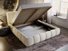 Polsterbett mit Bettkasten und Lattenrost 120x200 Cloud Beige