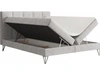 Boxspringbett mit Bettkasten 160x200 Vendi grau