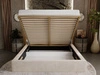 Polsterbett mit Bettkasten und Lattenrost 120x200 Apollo Beige