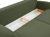 Schlafsofa mit Bettfunktion und Bettkasten Alta Grün