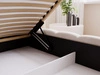 Polsterbett mit Bettkasten und Lattenrost 200x200 Cloud Low Beige