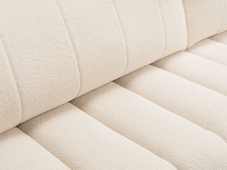 Ecksofa mit Schlaffunktion und Bettkasten Rechts Adoro Hellbeige