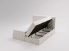 Boxspringbett mit Bettkasten 180x200 Canolo Creme