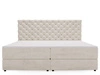 Boxspringbett mit Bettkasten 200x200 Bergamo Beige