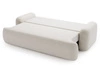 Sofa mit Schlaffunktion und Bettkasten Aurio Weiß