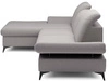 Ecksofa L-Form Links mit Schlaffunktion und Bettkasten Hannover Grau
