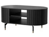 Couchtisch mit Stauraum Soria Schwarz mat