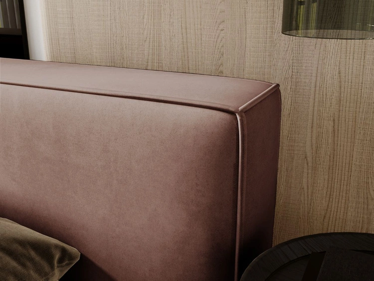 Polsterbett mit Bettkasten und Lattenrost 180x200 Mali Braun