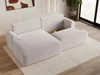 Ecksofa L-Form mit Schlaffunktion und Bettkasten Serene Links Grau