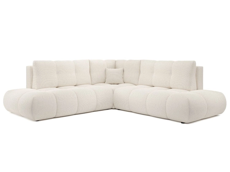 Ecksofa mit Schlaffunktion und Bettkasten Rechts Kair Beige