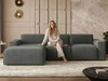 Ecksofa L-Form Links Lavia Dunkelgrau