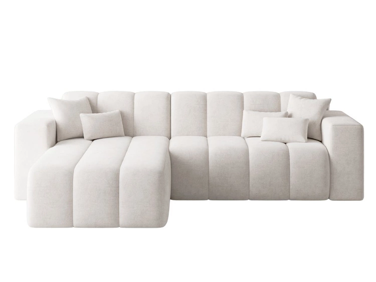 Ecksofa L-Form Links Nork Creme