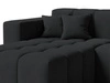 Ecksofa L-Form Links Moderne Ecksofa Loopo Schwarz