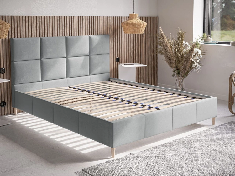 Polsterbett mit Lattenrost 160x200 Luxe Beige