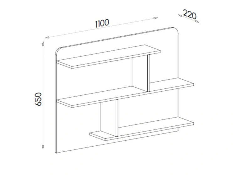Ein Möbel-Set für ein Jugendzimmer Lindo Weiß, Nash Eiche