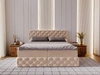 Boxspringbett mit Bettkasten 140x200 Canolo Beige