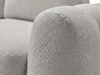 Ecksofa L-Form mit Schlaffunktion und Bettkasten Avelin Rechts Grau