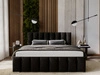 Polsterbett mit Bettkasten und Lattenrost 120x200 Neos Schwarz