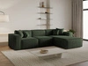 Ecksofa L-Form Rechts Arizona Grün