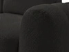 Ecksofa L-Form mit Schlaffunktion und Bettkasten Avelin Rechts Schwarz