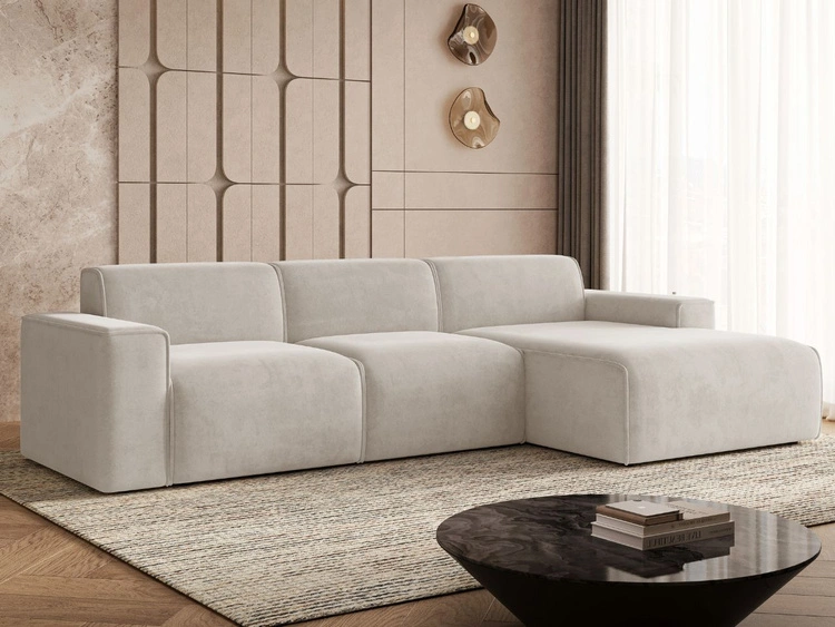 Ecksofa L-Form Rechts Lavia Hellbeige