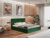 Polsterbett mit Bettkasten und Lattenrost 160x200 Andri Grün