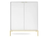 Türkommode Amber Weiß, Gold Frame
