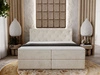 Boxspringbett mit Bettkasten 200x200 Napoli Beige