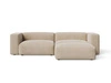 Ecksofa L-Form Rechts Moderne Cord Ecksofa Landi Beige