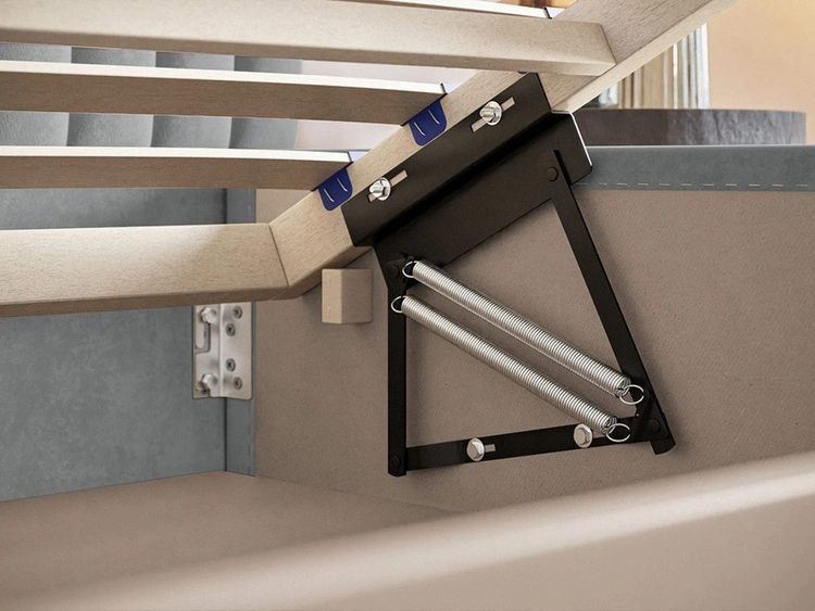 Polsterbett mit Bettkasten und Lattenrost 160x200 Toscania Beige