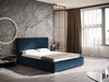 Polsterbett mit Bettkasten und Lattenrost 180x200 Tonale Dunkelblau