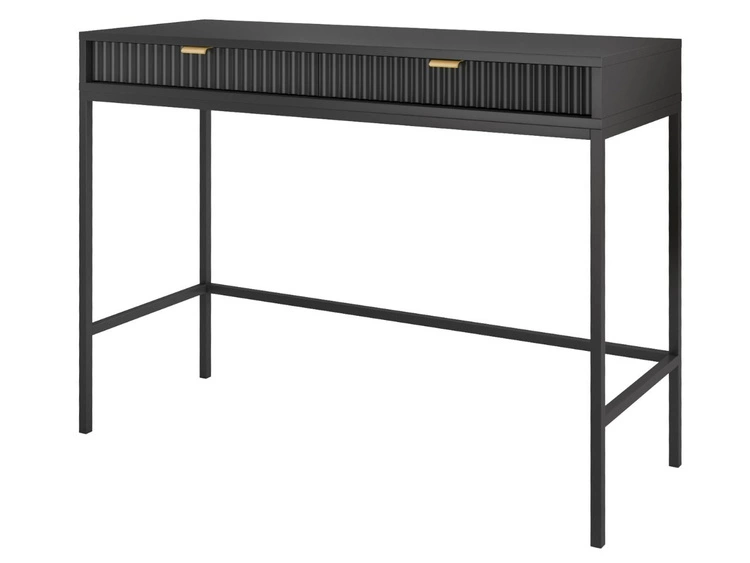 Schminktisch mit Schubladen Amber Schwarz