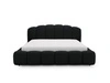Polsterbett mit Stauraum und Lattenrost 120x200 Cloud Soft Schwarz