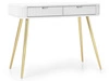 Schminktisch Viva Weiß mit Goldene Beinen