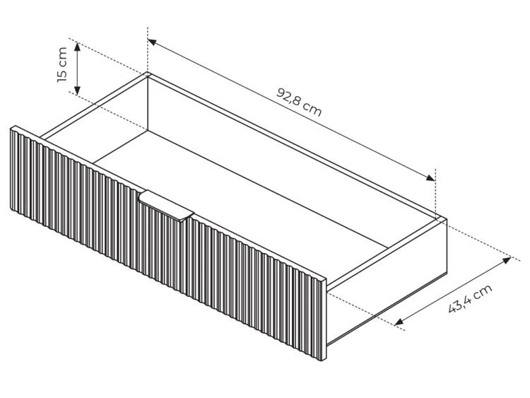 Kleiderschrank mit Spiegel Latina Beige