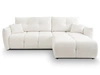 Ecksofa L-Form mit Schlaffunktion und Bettkasten Bene  Creme