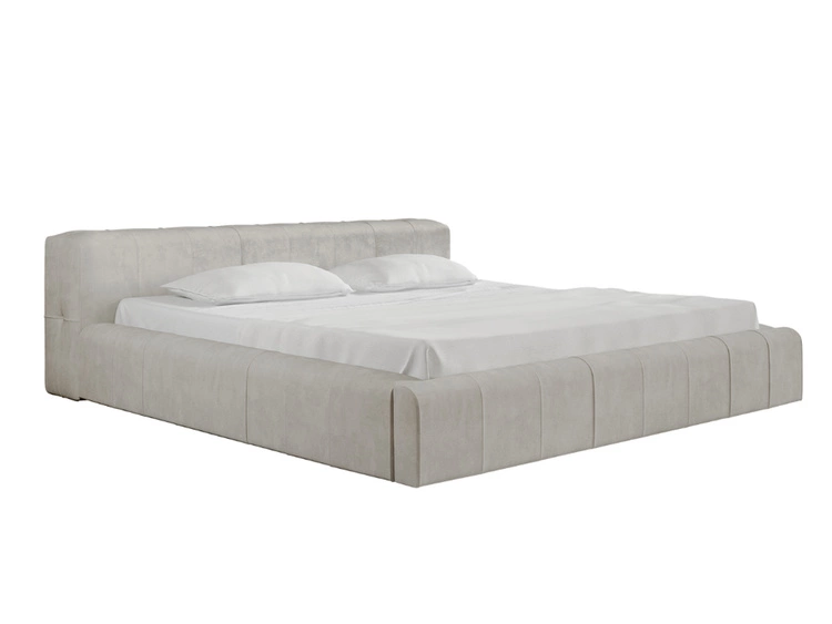 Polsterbett mit Bettkasten und Lattenrost 120x200 Lipari Beige