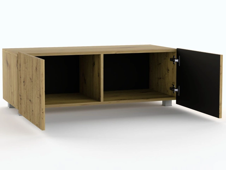 TV-Lowboard mit Türen 100 cm Kioto Artisan Eiche