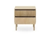 Nachttisch mit zwei Schubladen Gradimento Eiche Cremona