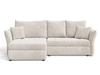 Ecksofa L-Form mit Schlaffunktion und Bettkasten Lino Beige