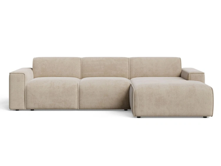 Ecksofa L-Form Rechts Lavia Beige