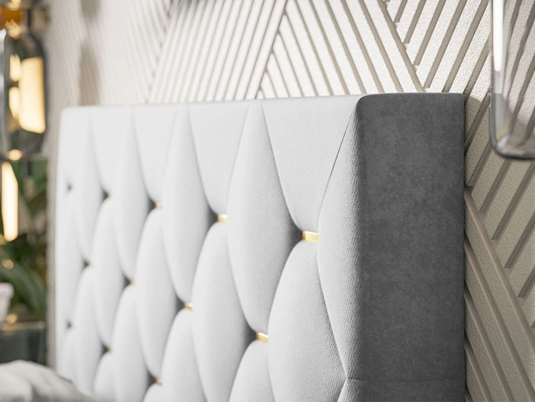 Polsterbett mit Bettkasten und Lattenrost 140x200 Salento Grün