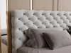 Boxspringbett mit Bettkasten 200x200 Bergamo Hellgrau