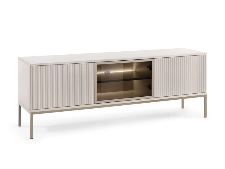 TV-Lowboard mit Türen und Led Deo Kaschmir